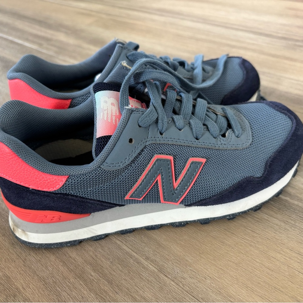 New Balance Navy and Coral Athletic Shoes